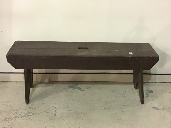 Brown Paint Wash Stand Bench
