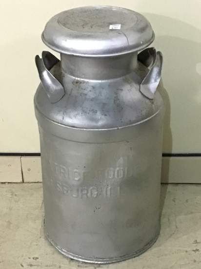Milk Can Marked Beatrice Foods Galesburg, IL