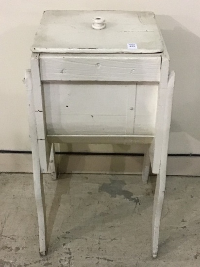 Painted Antique Butter Churn w/ Lid