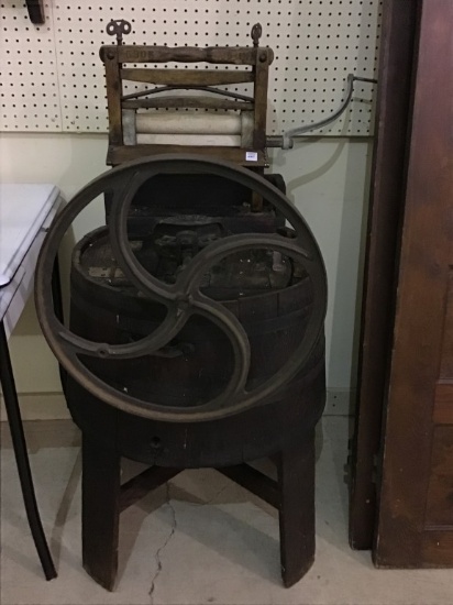 Primitive Wood Brl Design Washing Machine