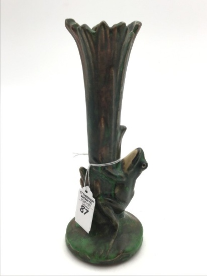 Weller Coppertone 1920's Arts & Craft Frog Vase