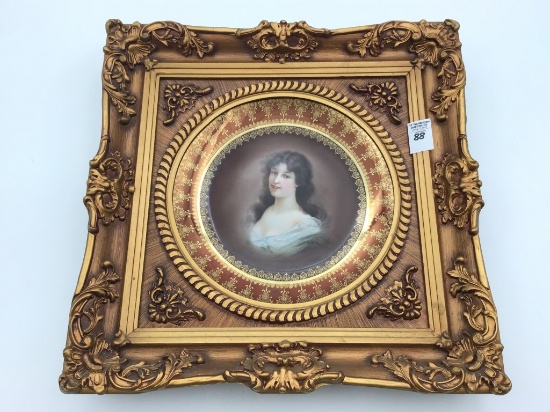 Ornate Framed Royal Vienna Victorian Ladies