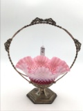 Victorian Brides Basket holder is Marked