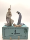 Three Piece Lladro Holy Family Matte Finish