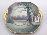 Pickard Studio Hand Painted Lake Side Forrest