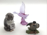 Lot of 3 Including B&G Cat Figurine #1876