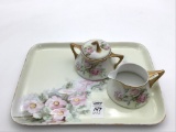 Lot of 3 Including Bavaria Hand Painted Pink
