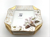 Set of 4 Hand Painted Haviland Napkin Fold Design