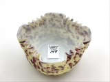 End of the Day Glass Bowl w/ Fluted Edge