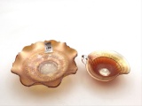 Lot of 2 Marigold Carvinal Pieces Including Fenton
