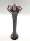Fenton 14 1/2 In Tall Blue Carinval Glass Spear