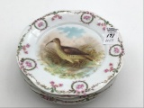 Set of 5 Bavaria Transferware Bird Plates