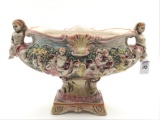 Lg. Capidomonte Cherub Design Pedestal