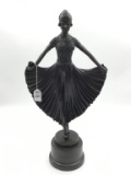 Lg. Art Deco Bronze of Dancing Ballerina