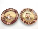 Lot of 2 Victorian Angel Cherub Design Plates