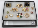 Jewelry Collection of Mostly Monet Various Pins