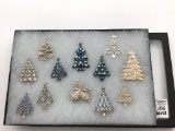 Collection of Christmas Jewelry Pins-Mostly