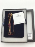 Swarovski Gold Rhodium Necklace w/