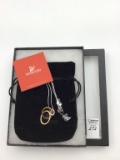 Swarovski Crystal Necklace Pendant w. Black
