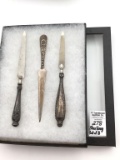 3 Sterling Silver Handled Manicure Tools