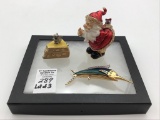 Lot of 3 Jeweled Boxes Including Solid Perfume