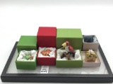 Lot of 4 Various Jeweled Boxes Including