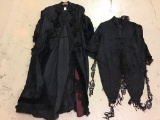 Lot of 2 Vintage Ladies Black Capes