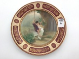 Victorian Plate w/ Couple on Swing
