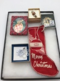 Lot of 5 Christmas Collectibles Including