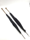 Lot of 2 Very Nice Ladies Vintage Umbrellas-