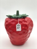 McCoy Strawberry Cookie Jar w/ Lid