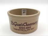 Butter Crock Marked LeGeue's Creamery