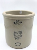 5 Gal Crock Front Marked Western Stoneware Co.