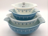 Vintage Pyrex Set of 4 Cinderella Mixing Bowls-