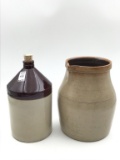 Lot of 2 Stoneware Pieces Including