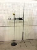Lot of 2 Lightening Globe Stands Including