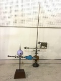 Lot of 2-Lightening Globe Stands-Directional