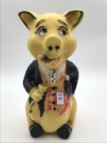 Whimsical Pig Ceramic/Plaster Bank