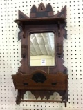 Wall Hanging Victorian Comb Box w Towel