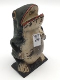 Unusual Cast Iron Frog Design Door Stop