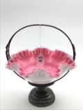 Victorian Brides Basket w/ Holder-Marked