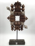 Decorative Wood Piece on Stand (2 Ft 5 1/2 Inches