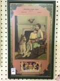 Framed Adv. Calendar From Becker's Bake Shop