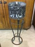 Ornate Iron Plant Holder Stand (3 Ft Tall X 11 1/2