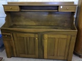 Very Nice Lg. Primitive Dry Sink Style Cabinet