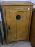 Sm, Primitive One Door Pie Cabinet