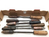 Lot of 6 Very Nice Vintage Lg. Soldering Irons