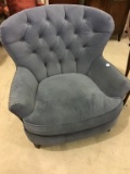 Blue Upholstered Chair (Pick up Only)