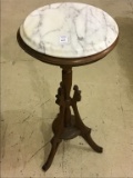 Antique Pedestal Round Top Fern Stand w