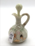 Northwood Custard Glass Handled Cruet w/ Stopper
